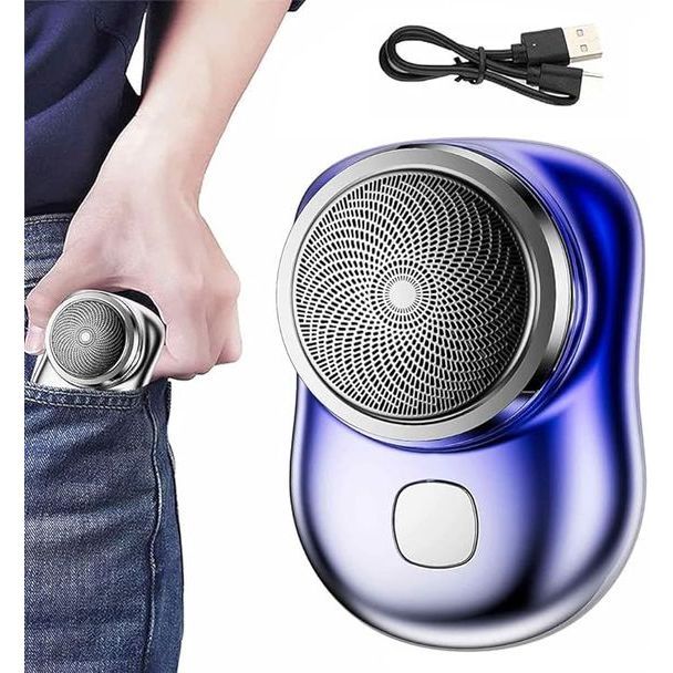 Mini afeitadora eléctrica: Barba fuera, suavidad ON en cualquier parte.