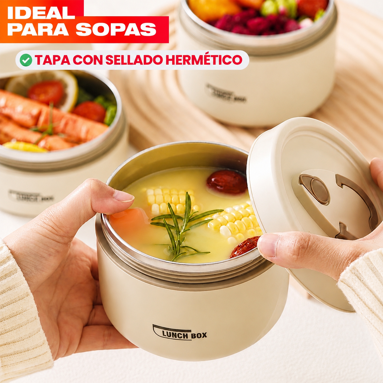 🔥[OFERTA]🔥 Portacomidas y Lonchera Térmica